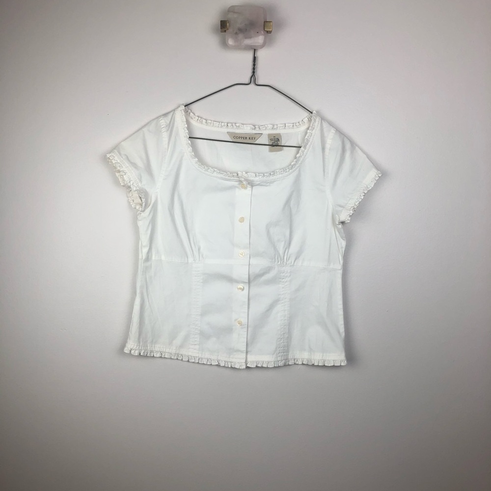 Copper Key | Ruffle Blouse